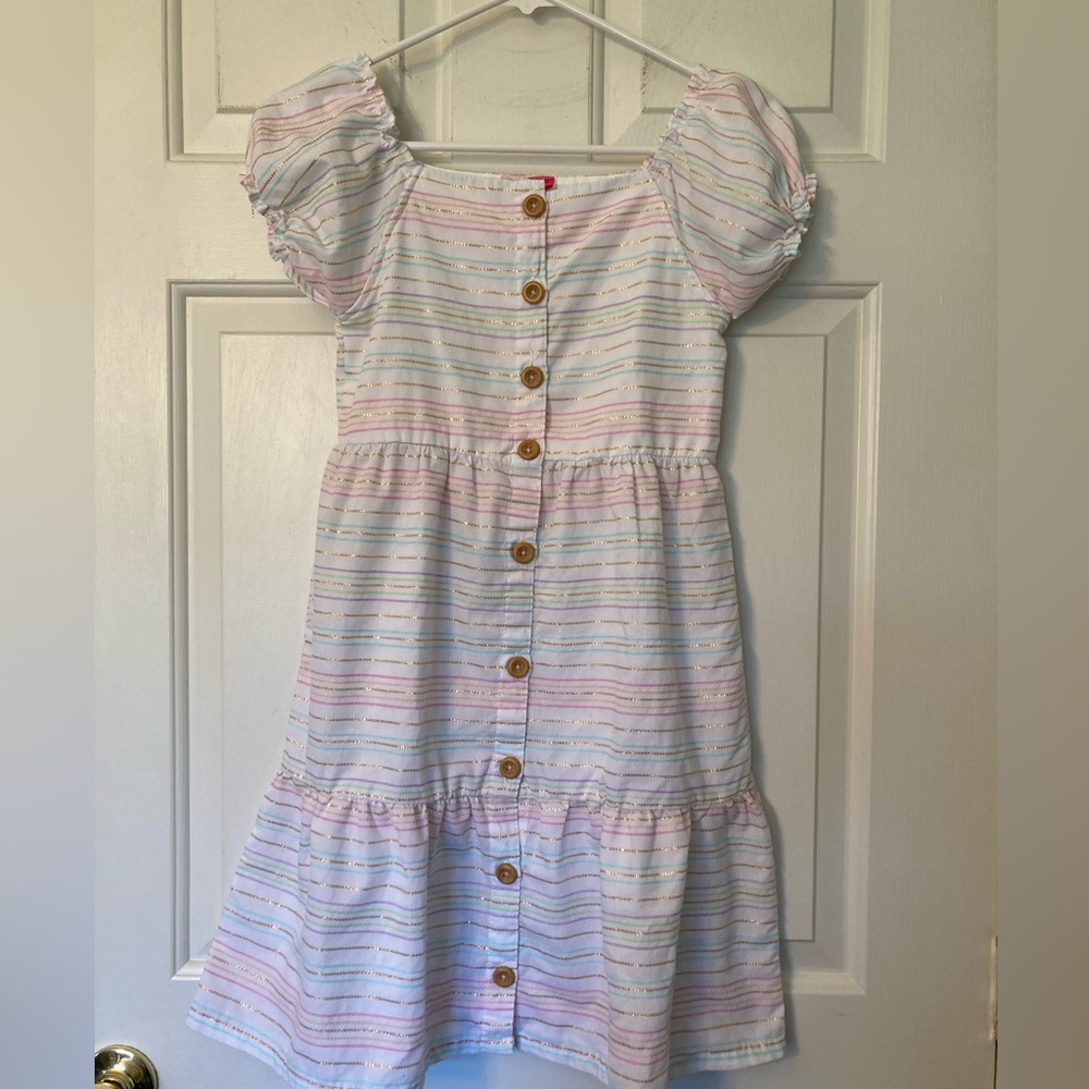 Penelope Mack Sparkle Striped Dress